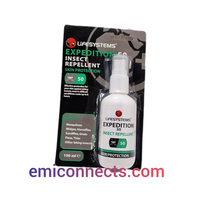 Lifesystems Expedition 50 Insect Repellent Skin Protection 100ml BNIP