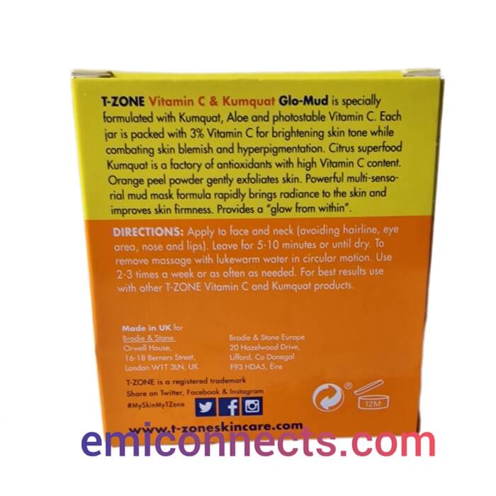 TZONE VITAMIN C & KUMQUAT GLO MUD 50ML