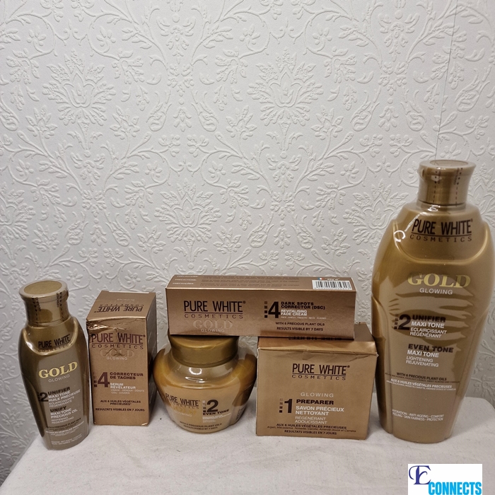 PURE WHITE GOLD GLOWING MAXI TONE PRODUCTS